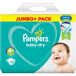 Pampers Baby Dry Nappies Size 4+