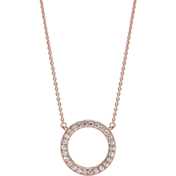 Pandora Circle Necklace - Rose Gold/Transparent