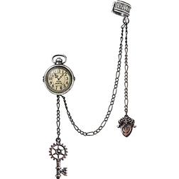Alchemy of England Gothic Uncle Albert's Timepiece Women Ear Stud - Silver
