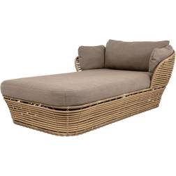 Cane-Line Basket Daybed Natur Taupe/Stoff 203x105x67 cm