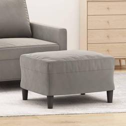 vidaXL 60x50x41 velour Fodskammel