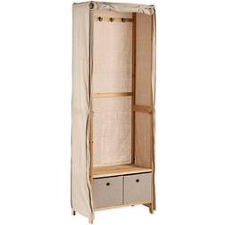 Kipit Beige Madera Tela 31.5 x 58 x 168 cm Perchero