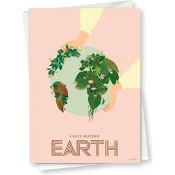 Vissevasse I Love Mother Earth Anledningskort Dekorationsfigur