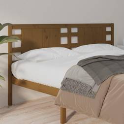 vidaXL honey brown, 206 Solid Pine Honey Bed Sänggavel