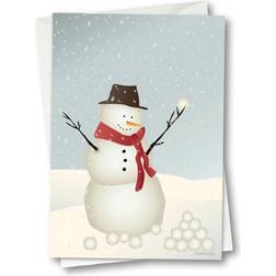 Vissevasse Snowman Anledningskort Plakat