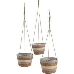 BigBuy Home Set Naturlig fiber Kurv 20cm 20cm