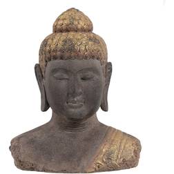 BigBuy Home Buste 35 Buddha Harpiks Dekorationsfigur