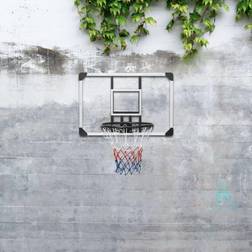 vidaXL Basketballkorb Transparent 90x60x2,5 cm Polycarbonat Transparent, 90 x 60 x 2.5 cm