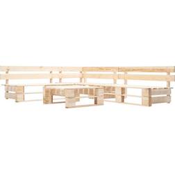 vidaXL 4 Piece Garden Pallet Loungesett