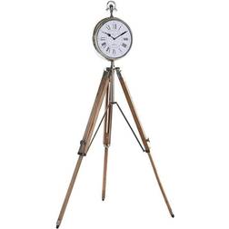 Dkd Home Decor Naturlig Sølv Aluminium og Mango Træ Tripod 22 x 40 x 80 cm