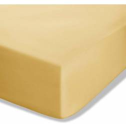 Catherine Lansfield Easy Iron Percale Single Fitted Ochre Bed Sheet Yellow (200x)