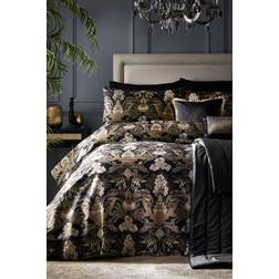 Laurence Llewelyn-Bowen Suburban Jungle Exotic Duvet Cover Gold, Black