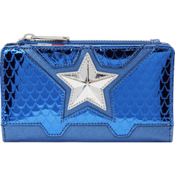Loungefly Wallet Shine Captain America - Blue