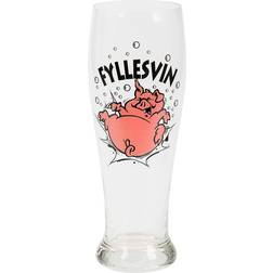 "Fyllesvin" Ølglass