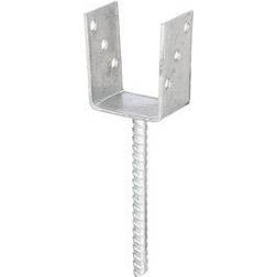 Alberts U-Pfostenträger ETA-10/0210 91x100x200x60 mm TZN m.Betonanker a.Riffelstahl GAH
