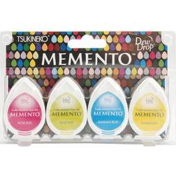 EK Memento Dew Drop Dye Ink Pads 4/Pkg-Beach Party