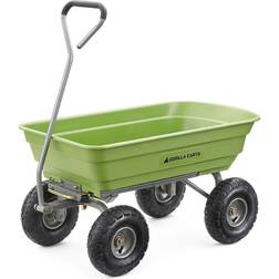 GORILLA CARTS Heavy Duty Poly Yard Dump Cart 600 Lb Green