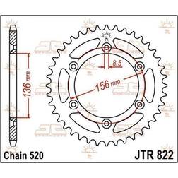 JT Kettenrad 42T 520 JTR822.42