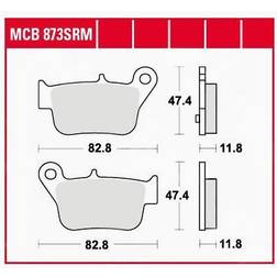 TRW MCB873SRM Juego De Pastillas De Freno Sinter Maxi Scooter