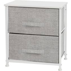 Flash Furniture WhiteGray 2 Organizer Chest of Drawer