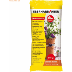 Eberhard Faber 570183 – EFAPlast Classic modelleringsmassa i terrakotta, innehåll 1 kg, lufthärdande, lerliknande, kreativt hantverk för små och stora konstnärer