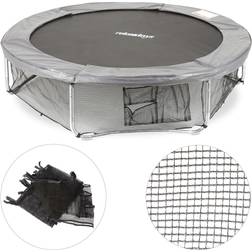 Relaxdays Filet de cadre trampoline filet de protection filet de sécurité pour le sol accessoire jardin ø 244 cm, noir