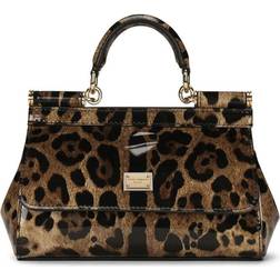 Dolce & Gabbana Sicily Leopard-Print Taske Flerfarvet