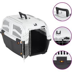 vidaXL Pet Carrier Dog Carrier Cat Pet Crate with Metal Door Polypropylene