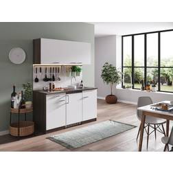 Respekta Cuisine Kitchenette Single Chêne York Blanc Oliver 150 cm