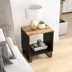 vidaXL 40 x 31 x 46 cm Massivt Mangoträ Soffbord