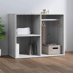 vidaXL Grey Sonoma Dressing Cabinet Engineered Wood Wardrobe