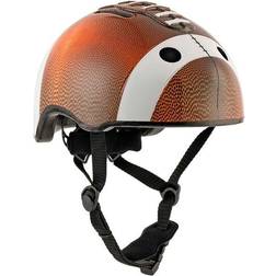 Crazy Safety Casco da Bici per Bambini Football Americano Marrone EN 1078 marrone