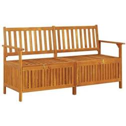 vidaXL Storage Bench 58.3' Solid Wood Acacia Banc de Rangement