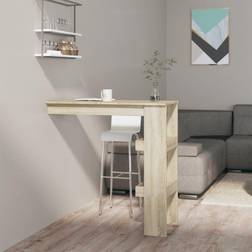 vidaXL Bancone Muro Rovere Sonoma 102x45x103.5 cm Legno Compensato Tavolo da bar