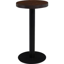 vidaXL Bistró MDF Marrón Oscuro 40 cm Mesa de comedor