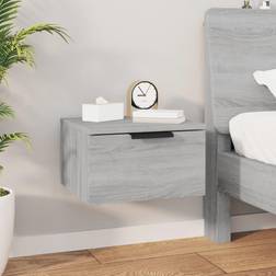 vidaXL a Muro Grigio Sonoma 34 x 30 x 20 cm Comodino
