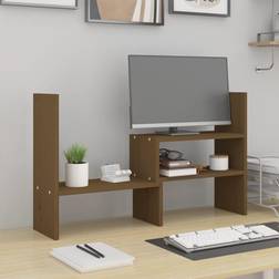 vidaXL skærmholder 39-72x17x43 massivt fyrretræ TV-bord
