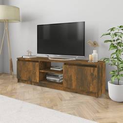 vidaXL 120x30x35,5 konstrueret træ røget TV-bord