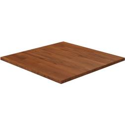 vidaXL Tablero De Mesa Cuadrada Madera Roble Marrón Oscuro 50x50x1.5 cm Encimera 50x50cm