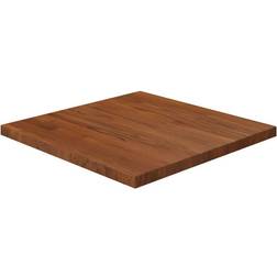 vidaXL Tablero De Mesa Cuadrada Madera Roble Marrón Oscuro 50x50x2,5 cm Encimera 50x50cm