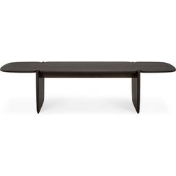 Ethnicraft Basse PI Marron Acajou Massif Teinté Coffee Table