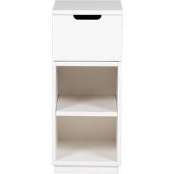 Mavis Aoko White Bedside Table 40x30cm