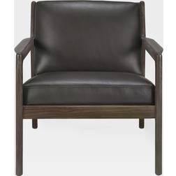 Ethnicraft Jack Black leather/Rosewood Lænestol