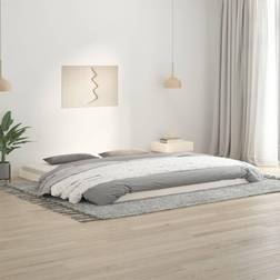vidaXL Giroletto Bianco 200x200 cm Legno Massello Di Pino