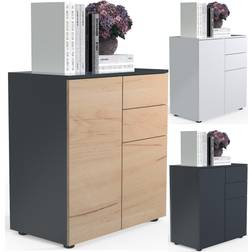 VCM Dalosa 4 Compartiments Anthracite Commode