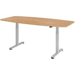 Hammerbacher Electric Height Adjustment 720 - 1190 mm Oak Finish Writing Desk