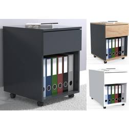 VCM Arkivskab På Hjul Hvid 55 x b 39 x d 45/70 cm Kommode