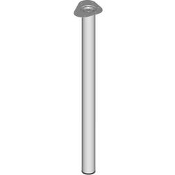 Element System Element System 0.60 Millimetri Rotonda Mobili In Acciaio Tubolare Gambe Argento 0,900 Millimetri Gamba di tavolo 90cm