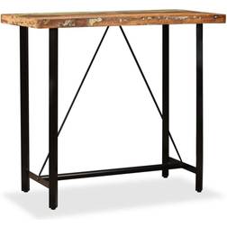 vidaXL Tavolino In Legno Massello Di Recupero 120x60x107 cm Tavolo da bar 60x120cm