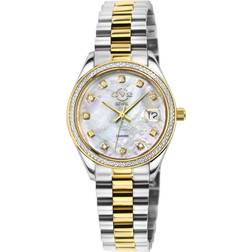 Gevril Gv2 12420B WoMens Turin Swiss Diamond Silver & Gold One Size